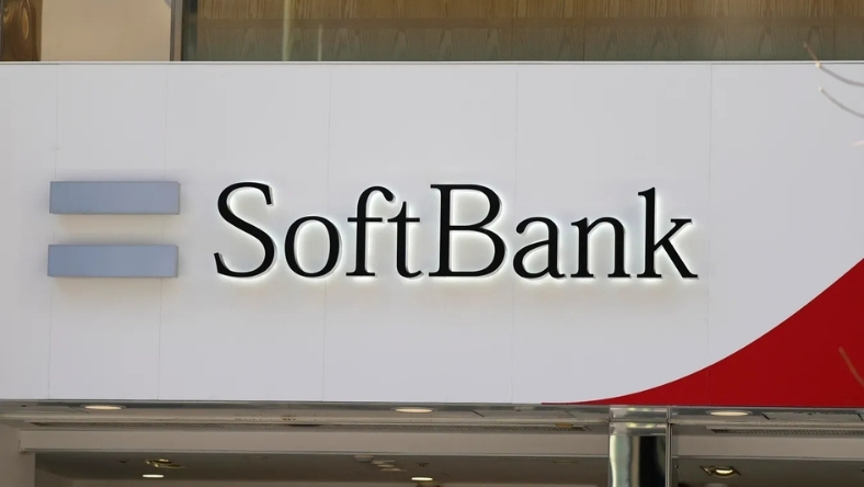 SoftBank corporate logo displayed on exterior office building sign